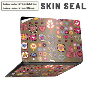 Surface Laptop ��7���� 13.8 / 15 �C���` �p �X�L���V�[�� �S�ʃX�L���V�[�� �t�� laptop7�p �w�� �� �X�e�b�J�[ �ی�V�[�� �L�����N�^�[ ���킢�� 008145 �n�[�g�@�ԁ@�@�C���X�g