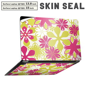 Surface Laptop ��7���� 13.8 / 15 �C���` �p �X�L���V�[�� �S�ʃX�L���V�[�� �t�� laptop7�p �w�� �� �X�e�b�J�[ �ی�V�[�� �L�����N�^�[ ���킢�� 008168 �ԁ@�@�s���N�@���΁@�͗l