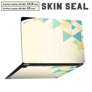 Surface Laptop ��7���� 13.8 / 15 �C���` �p �X�L���V�[�� �S�ʃX�L���V�[�� �t�� laptop7�p �w�� �� �X�e�b�J�[ �ی�V�[�� �L�����N�^�[ ���킢�� 008245 �p�X�e���@�u���[�@�@�C�G���[�@�͗l