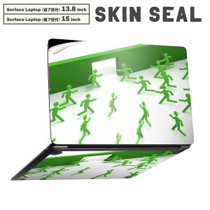 Surface Laptop ��7���� 13.8 / 15 �C���` �p �X�L���V�[�� �S�ʃX�L���V�[�� �t�� laptop7�p �w�� �� �X�e�b�J�[ �ی�V�[�� �L�����N�^�[ ���킢�� 008296 �����@�l���@�΁@�O���[��