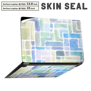 Surface Laptop ��7���� 13.8 / 15 �C���` �p �X�L���V�[�� �S�ʃX�L���V�[�� �t�� laptop7�p �w�� �� �X�e�b�J�[ �ی�V�[�� �L�����N�^�[ ���킢�� 008345 �@�u���[�@���F�@�͗l�@����
