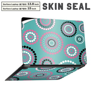 Surface Laptop ��7���� 13.8 / 15 �C���` �p �X�L���V�[�� �S�ʃX�L���V�[�� �t�� laptop7�p �w�� �� �X�e�b�J�[ �ی�V�[�� �L�����N�^�[ ���킢�� 008417 �ہ@���ʁ@���F�@�͗l