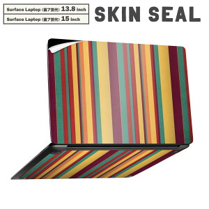 Surface Laptop ��7���� 13.8 / 15 �C���` �p �X�L���V�[�� �S�ʃX�L���V�[�� �t�� laptop7�p �w�� �� �X�e�b�J�[ �ی�V�[�� �L�����N�^�[ ���킢�� 008447 �X�g���C�v�@�J���t���@�͗l