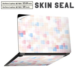 Surface Laptop ��7���� 13.8 / 15 �C���` �p �X�L���V�[�� �S�ʃX�L���V�[�� �t�� laptop7�p �w�� �� �X�e�b�J�[ �ی�V�[�� �L�����N�^�[ ���킢�� 008560 �p�X�e���@�͗l�@�l�p