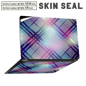 Surface Laptop ��7���� 13.8 / 15 �C���` �p �X�L���V�[�� �S�ʃX�L���V�[�� �t�� laptop7�p �w�� �� �X�e�b�J�[ �ی�V�[�� �L�����N�^�[ ���킢�� 008767 �`�F�b�N�@�J���t���@�͗l