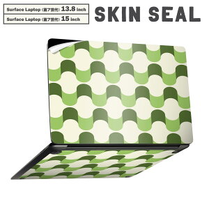 Surface Laptop ��7���� 13.8 / 15 �C���` �p �X�L���V�[�� �S�ʃX�L���V�[�� �t�� laptop7�p �w�� �� �X�e�b�J�[ �ی�V�[�� �L�����N�^�[ ���킢�� 008889 �΁@�O���[���@�͗l
