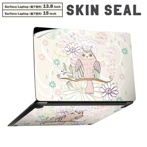 Surface Laptop ��7���� 13.8 / 15 �C���` �p �X�L���V�[�� �S�ʃX�L���V�[�� �t�� laptop7�p �w�� �� �X�e�b�J�[ �ی�V�[�� �L�����N�^�[ ���킢�� 008898 �ԁ@�@�s���N�@�t�N���E