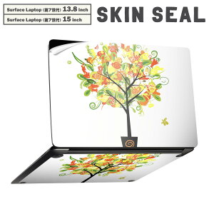 Surface Laptop ��7���� 13.8 / 15 �C���` �p �X�L���V�[�� �S�ʃX�L���V�[�� �t�� laptop7�p �w�� �� �X�e�b�J�[ �ی�V�[�� �L�����N�^�[ ���킢�� 009803 �@�ԁ@�I�����W�@���F