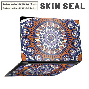 Surface Laptop ��7���� 13.8 / 15 �C���` �p �X�L���V�[�� �S�ʃX�L���V�[�� �t�� laptop7�p �w�� �� �X�e�b�J�[ �ی�V�[�� �L�����N�^�[ ���킢�� 010134 �A�W�A���@�͗l�@�I�����W