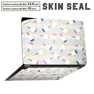 Surface Laptop ��7���� 13.8 / 15 �C���` �p �X�L���V�[�� �S�ʃX�L���V�[�� �t�� laptop7�p �w�� �� �X�e�b�J�[ �ی�V�[�� �L�����N�^�[ ���킢�� 011252 �A�C�X�@�f�U�[�g�@�p�X�e��