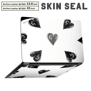 Surface Laptop ��7���� 13.8 / 15 �C���` �p �X�L���V�[�� �S�ʃX�L���V�[�� �t�� laptop7�p �w�� �� �X�e�b�J�[ �ی�V�[�� �L�����N�^�[ ���킢�� 012752 �n�[�g�@�����@���m�g�[��