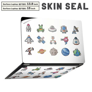 Surface Laptop ��7���� 13.8 / 15 �C���` �p �X�L���V�[�� �S�ʃX�L���V�[�� �t�� laptop7�p �w�� �� �X�e�b�J�[ �ی�V�[�� �L�����N�^�[ ���킢�� 013482 ���P�b�g�@UFO�@�f��