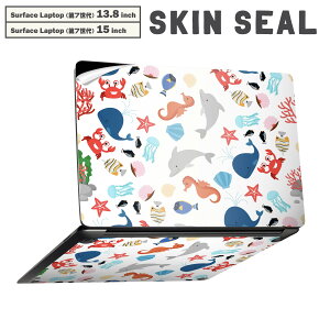 Surface Laptop ��7���� 13.8 / 15 �C���` �p �X�L���V�[�� �S�ʃX�L���V�[�� �t�� laptop7�p �w�� �� �X�e�b�J�[ �ی�V�[�� �L�����N�^�[ ���킢�� 013743 �C�@�A�j�}���@��