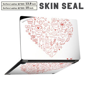 Surface Laptop ��7���� 13.8 / 15 �C���` �p �X�L���V�[�� �S�ʃX�L���V�[�� �t�� laptop7�p �w�� �� �X�e�b�J�[ �ی�V�[�� �L�����N�^�[ ���킢�� 014624 �o�����^�C���@�n�[�g