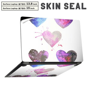 Surface Laptop ��7���� 13.8 / 15 �C���` �p �X�L���V�[�� �S�ʃX�L���V�[�� �t�� laptop7�p �w�� �� �X�e�b�J�[ �ی�V�[�� �L�����N�^�[ ���킢�� 014816 �n�[�g�@�s���N�@���킢��