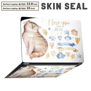 Surface Laptop ��7���� 13.8 / 15 �C���` �p �X�L���V�[�� �S�ʃX�L���V�[�� �t�� laptop7�p �w�� �� �X�e�b�J�[ �ی�V�[�� �L�����N�^�[ ���킢�� 015593 �L�@�v�w�@���@�p��