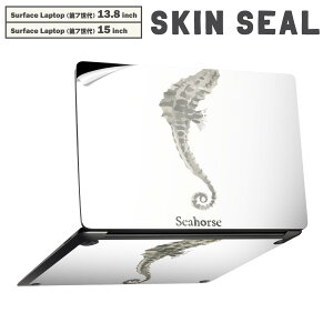 Surface Laptop ��7���� 13.8 / 15 �C���` �p �X�L���V�[�� �S�ʃX�L���V�[�� �t�� laptop7�p �w�� �� �X�e�b�J�[ �ی�V�[�� �L�����N�^�[ ���킢�� 019734 �C�̐��� Seahorse �^�c�m�I�g�V�S