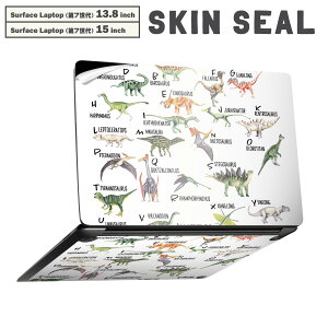 Surface Laptop 7 13.8 / 15 C` p XLV[ SʃXLV[ t laptop7p w  XebJ[ یV[ LN^[ 킢 019805 dinosaur alphabet At@xbg 