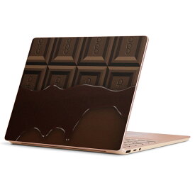 Surface Laptop Go (2020) 専用 スキンシール Microsoft サーフェス サーフィス ノートブック ノートパソコン カバー ケース フィルム ステッカー アクセサリー 保護 002445 チョコレート　ブラウン