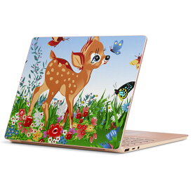 Surface Laptop Go (2020) 専用 スキンシール Microsoft サーフェス サーフィス ノートブック ノートパソコン カバー ケース フィルム ステッカー アクセサリー 保護 002811 動物　キャラクター　カラフル