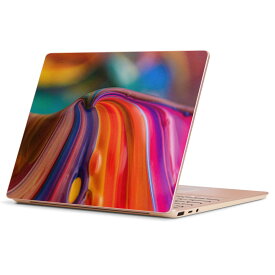 Surface Laptop Go (2020) 専用 スキンシール Microsoft サーフェス サーフィス ノートブック ノートパソコン カバー ケース フィルム ステッカー アクセサリー 保護 023592 カラフル　レインボー　模様