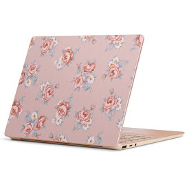 Surface Laptop Go (2020) 専用 スキンシール Microsoft サーフェス サーフィス ノートブック ノートパソコン カバー ケース フィルム ステッカー アクセサリー 保護 011846 花柄　ピンク　かわいい