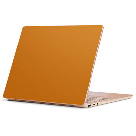 Surface Laptop Go (2020) 専用 スキンシール Microsoft サーフェス サーフィス ノートブック ノートパソコン カバー ケース フィルム ステッカー アクセサリー 保護 012231 オレンジ　単色　シンプル