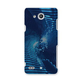 LGV33 Qua phone PX キュア フォン px lgv33 au エーユー スマホ カバー スマホケース スマホカバー PC ハードケース 青　ブルー　模様 クール 006591