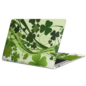 MacBook 用 スキンシール マックブック 13インチ 〜 16インチ MacBook Pro / MacBook Air 各種対応 ノートパソコン カバー ケース フィルム ステッカー アクセサリー 保護 001315 クローバー 植物