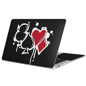 MacBook 用 スキンシール マックブック 13インチ 〜 16インチ MacBook Pro / MacBook Air 各種対応 ノートパソコン カバー ケース フィルム ステッカー アクセサリー 保護 001528 クローバー トランプ