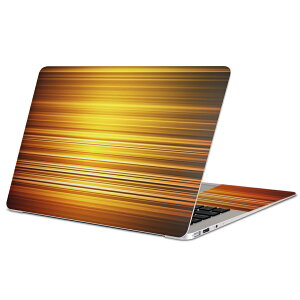 MacBook 用 スキンシール マックブック 13インチ 〜 16インチ MacBook Pro / MacBook Air 各種対応 ノートパソコン カバー ケース フィルム ステッカー アクセサリー 保護 001921 シンプル オレンジ