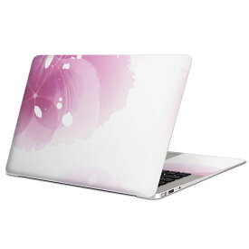 MacBook 用 スキンシール マックブック 13インチ 〜 16インチ MacBook Pro / MacBook Air 各種対応 ノートパソコン カバー ケース フィルム ステッカー アクセサリー 保護 002144 花　　ピンク