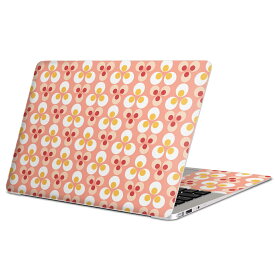 MacBook 用 スキンシール マックブック 13インチ 〜 16インチ MacBook Pro / MacBook Air 各種対応 ノートパソコン カバー ケース フィルム ステッカー アクセサリー 保護 002428 花　模様　ピンク