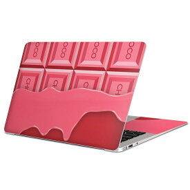 MacBook 用 スキンシール マックブック 13インチ 〜 16インチ MacBook Pro / MacBook Air 各種対応 ノートパソコン カバー ケース フィルム ステッカー アクセサリー 保護 002446 チョコレート　ピンク