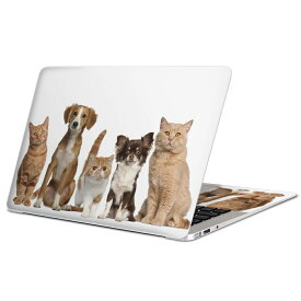 MacBook 用 スキンシール マックブック 13インチ 〜 16インチ MacBook Pro / MacBook Air 各種対応 ノートパソコン カバー ケース フィルム ステッカー アクセサリー 保護 002789 犬　猫　動物　写真