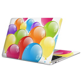 MacBook 用 スキンシール マックブック 13インチ 〜 16インチ MacBook Pro / MacBook Air 各種対応 ノートパソコン カバー ケース フィルム ステッカー アクセサリー 保護 002825 風船　カラフル