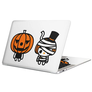 MacBook 用 スキンシール マックブック 13インチ 〜 16インチ MacBook Pro / MacBook Air 各種対応 ノートパソコン カバー ケース フィルム ステッカー アクセサリー 保護 003313 ハロウィン キャラクタ
