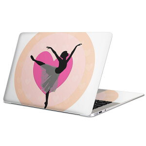 MacBook 用 スキンシール マックブック 13インチ 〜 16インチ MacBook Pro / MacBook Air 各種対応 ノートパソコン カバー ケース フィルム ステッカー アクセサリー 保護 003640 人物 バレエ シンプル