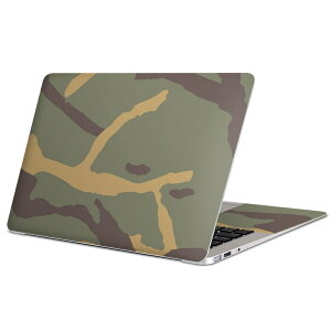 MacBook 用 スキンシール マックブック 13インチ 〜 16インチ MacBook Pro / MacBook Air 各種対応 ノートパソコン カバー ケース フィルム ステッカー アクセサリー 保護 003898 迷彩 カモフラ 模様