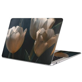 MacBook 用 スキンシール マックブック 13インチ 〜 16インチ MacBook Pro / MacBook Air 各種対応 ノートパソコン カバー ケース フィルム ステッカー アクセサリー 保護 023919 花　フラワー　チューリップ