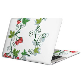MacBook 用 スキンシール マックブック 13インチ 〜 16インチ MacBook Pro / MacBook Air 各種対応 ノートパソコン カバー ケース フィルム ステッカー アクセサリー 保護 004606 苺　イラスト