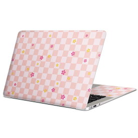 MacBook 用 スキンシール マックブック 13インチ 〜 16インチ MacBook Pro / MacBook Air 各種対応 ノートパソコン カバー ケース フィルム ステッカー アクセサリー 保護 004802 花　模様　ピンク