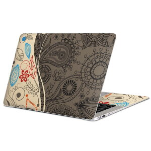 MacBook 用 スキンシール マックブック 13インチ 〜 16インチ MacBook Pro / MacBook Air 各種対応 ノートパソコン カバー ケース フィルム ステッカー アクセサリー 保護 005158 ペイズリー イラスト