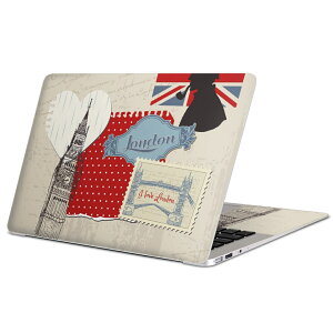 MacBook 用 スキンシール マックブック 13インチ 〜 16インチ MacBook Pro / MacBook Air 各種対応 ノートパソコン カバー ケース フィルム ステッカー アクセサリー 保護 005915 国旗 イラスト 建物