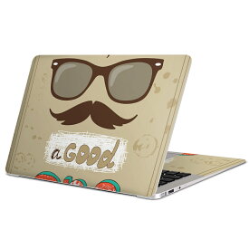 MacBook 用 スキンシール マックブック 13インチ 〜 16インチ MacBook Pro / MacBook Air 各種対応 ノートパソコン カバー ケース フィルム ステッカー アクセサリー 保護 006611 眼鏡　英語　文字