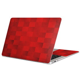 MacBook 用 スキンシール マックブック 13インチ 〜 16インチ MacBook Pro / MacBook Air 各種対応 ノートパソコン カバー ケース フィルム ステッカー アクセサリー 保護 006762 赤　レッド　模様