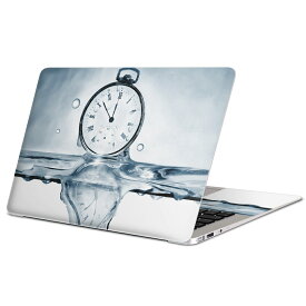 MacBook 用 スキンシール マックブック 13インチ 〜 16インチ MacBook Pro / MacBook Air 各種対応 ノートパソコン カバー ケース フィルム ステッカー アクセサリー 保護 007577 時計　写真　水