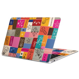 MacBook 用 スキンシール マックブック 13インチ 〜 16インチ MacBook Pro / MacBook Air 各種対応 ノートパソコン カバー ケース フィルム ステッカー アクセサリー 保護 008087 ハート イラスト カラ