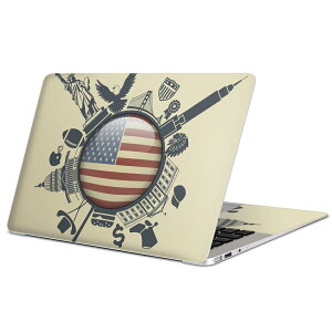MacBook 用 スキンシール マックブック 13インチ 〜 16インチ MacBook Pro / MacBook Air 各種対応 ノートパソコン カバー ケース フィルム ステッカー アクセサリー 保護 009612 外国 国旗 風景