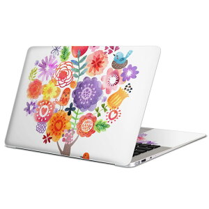 MacBook 用 スキンシール マックブック 13インチ 〜 16インチ MacBook Pro / MacBook Air 各種対応 ノートパソコン カバー ケース フィルム ステッカー アクセサリー 保護 009645  鳥 カラフル